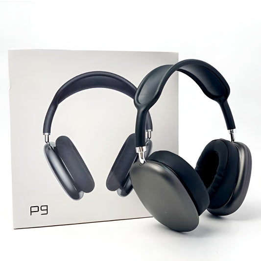 P9 Bluetooth Wireless Noise-Cancelling Stereo Headphones with Mic for Sports & Gaming