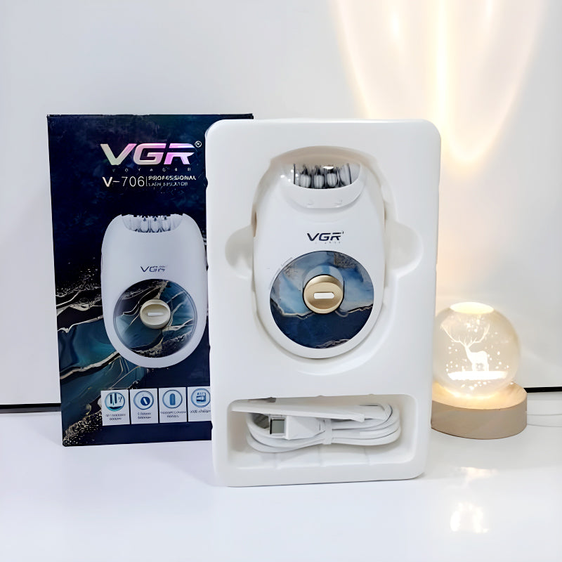 VGR V-706 Professional Rechargeable Electric Lady Epilator Hair Removal Machine