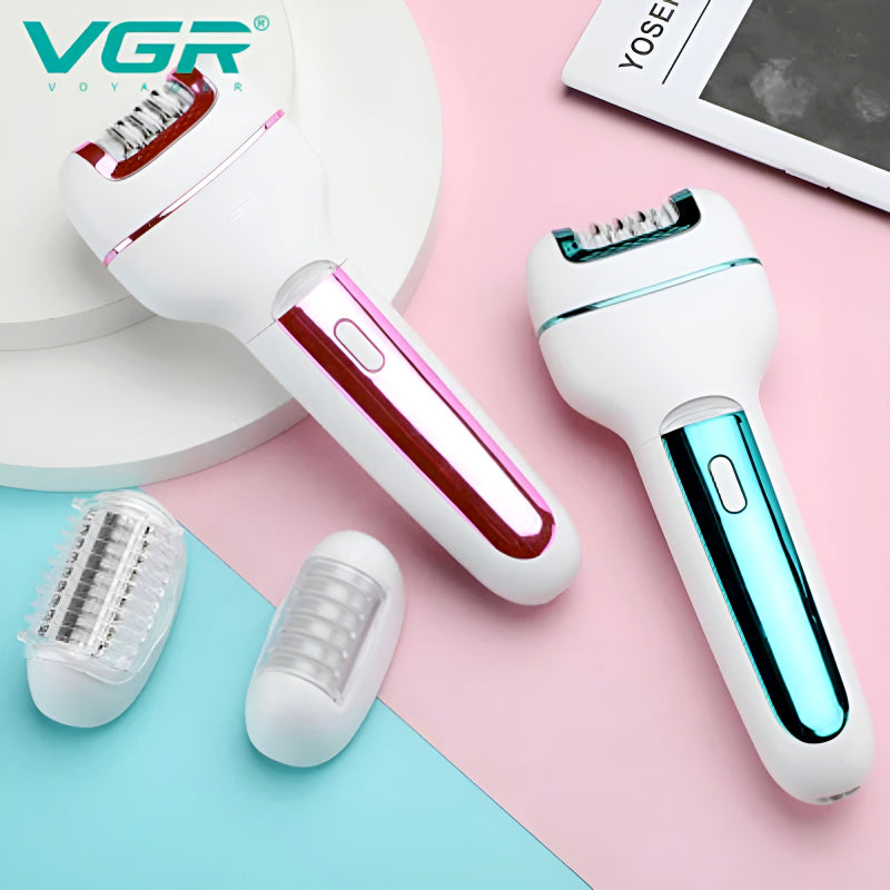 VGR V-732 Multi-Functional 3-In-1 Professional Electric Rechargeable Ladies Epilator