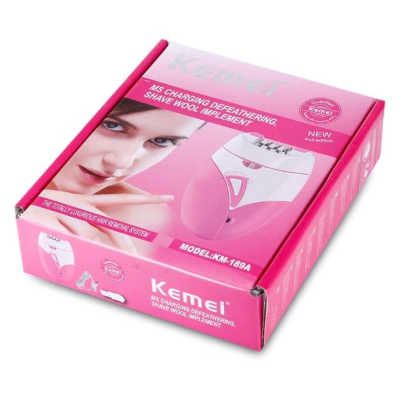 KM-189A Women Electric Rechargeable Hair Removal Epilator