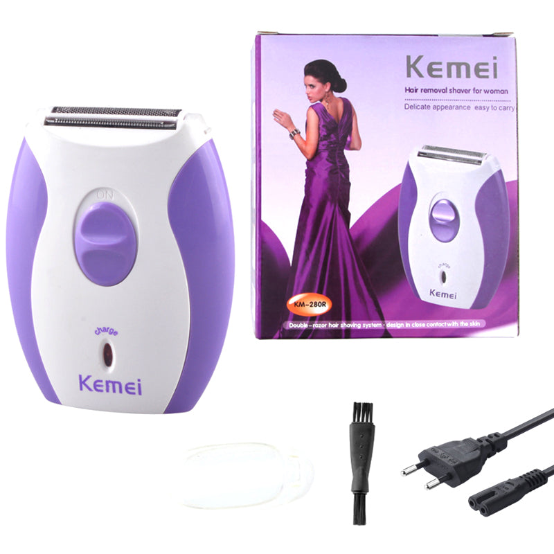 KM-280R Mini Electric Rechargeable Hair Removal Shaver For Women